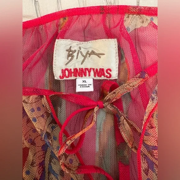 Johnny Was
FEATHER LARK MESH BLOUSE, XL - Picture 7 of 9